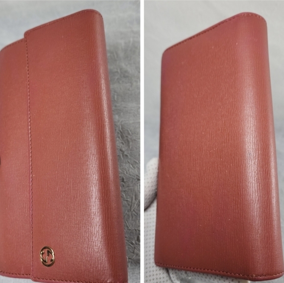 💋 Gucci GG Interlocking Logo Long Leather Wallet - Picture 6 of 12